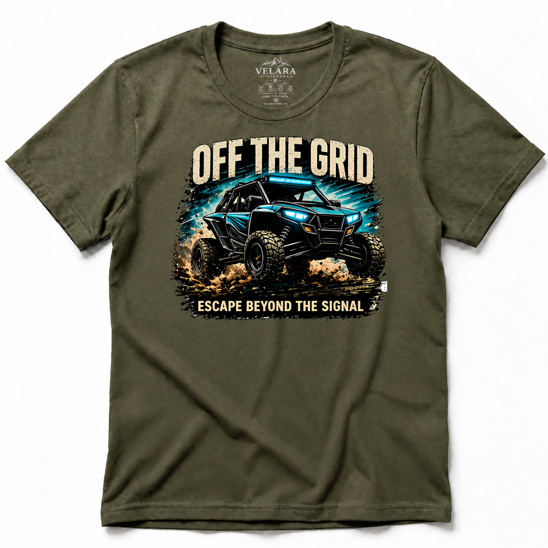 Off the Grid: Escape Beyond the Signal T-Shirt - Image 4