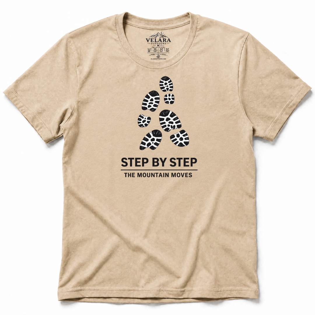 Step by Step the Mountain Moves T-Shirt - Image 4