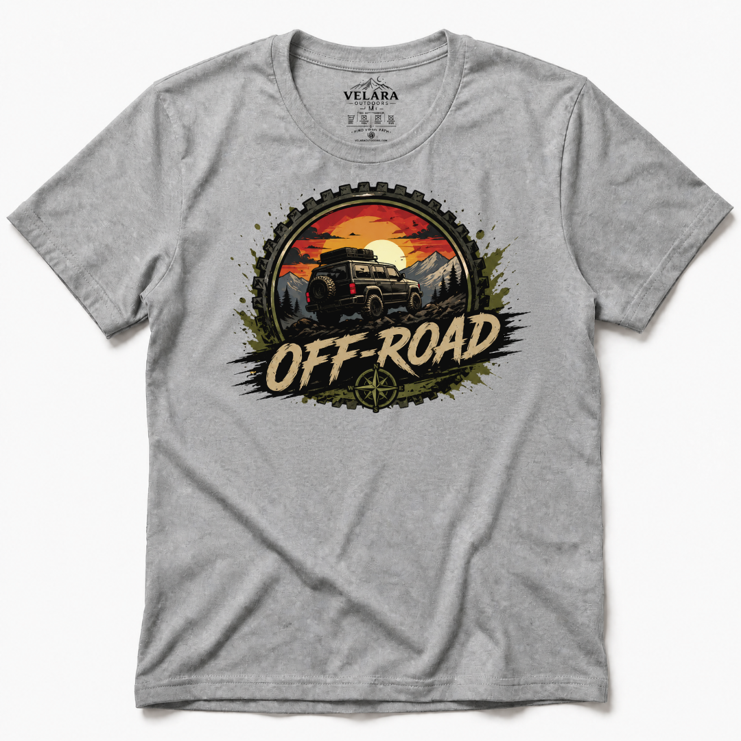 Off Road Jeep Sunset T-Shirt - Image 3