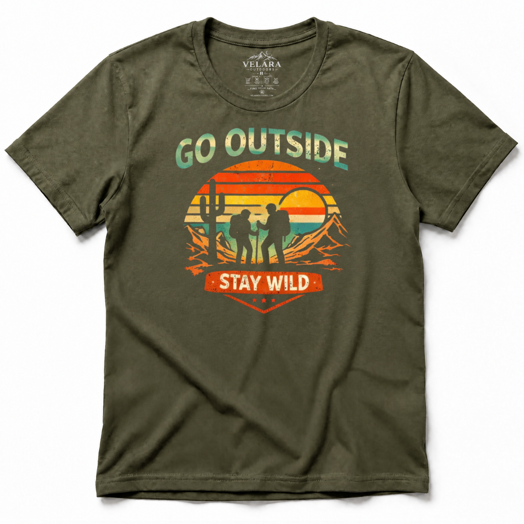 Go Outside Stay Wild T-Shirt - Image 3