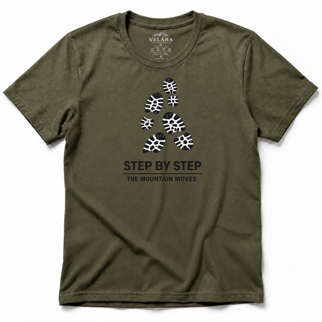 Step by Step the Mountain Moves T-Shirt - Image 3