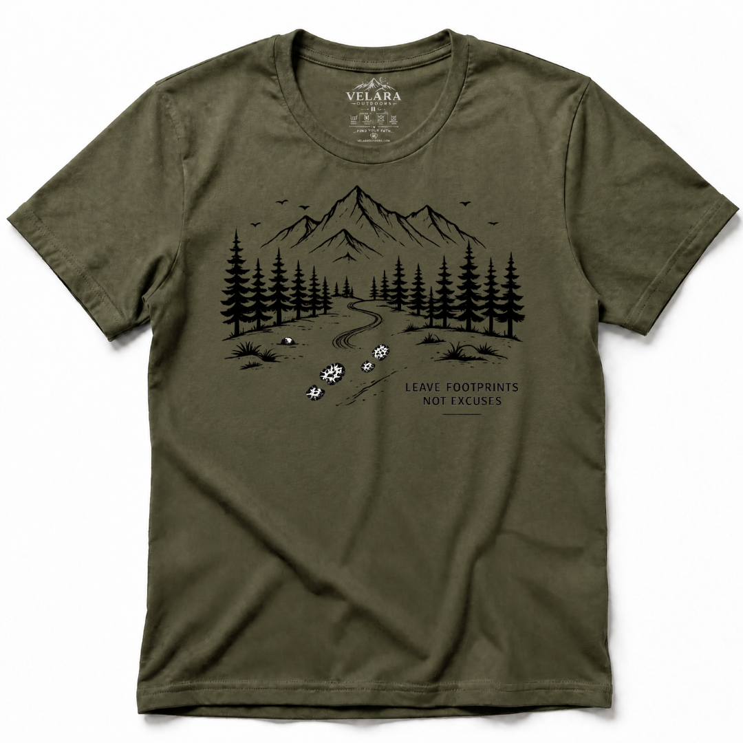 Leave Footprints Not Excuses T-Shirt - Image 4