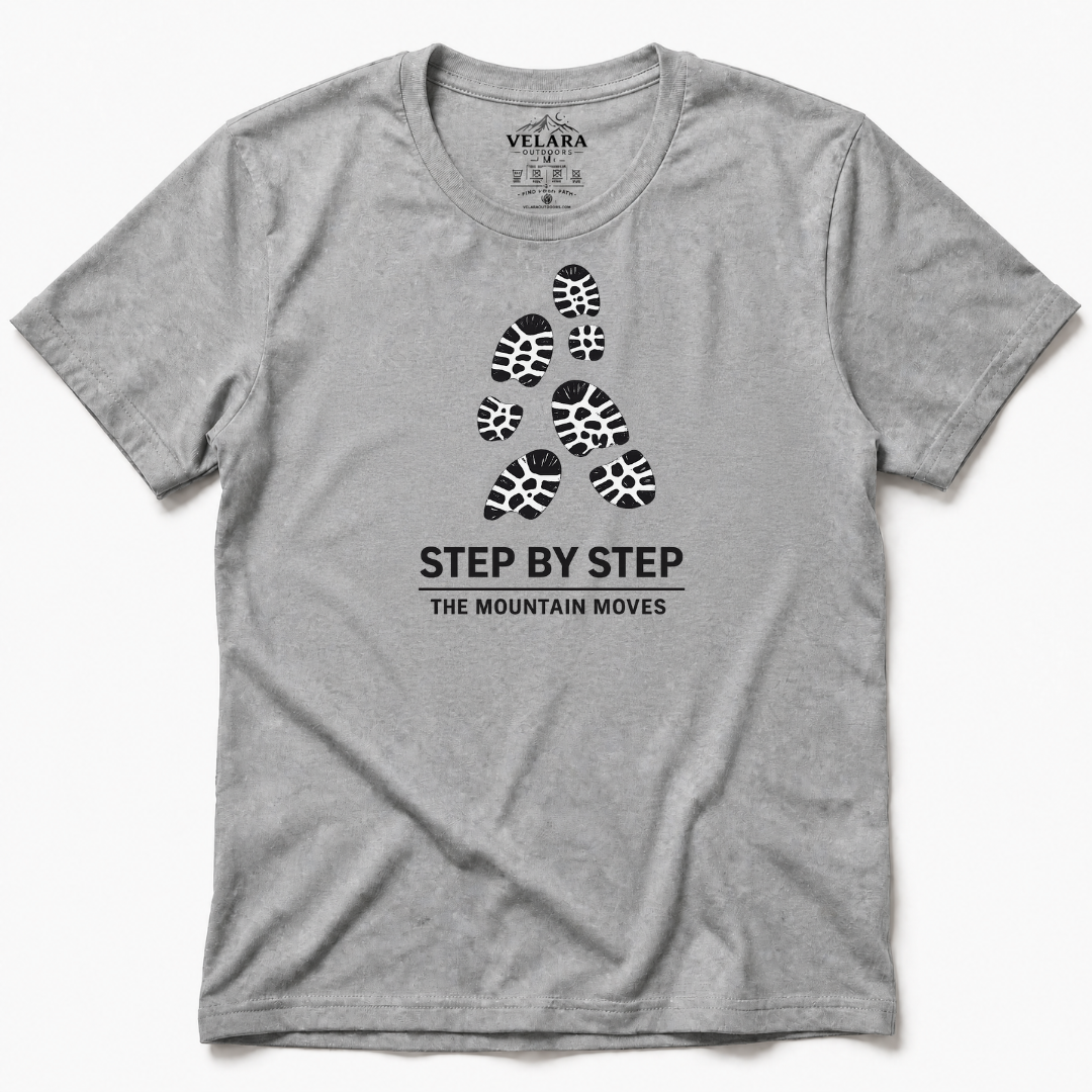 Step by Step the Mountain Moves T-Shirt - Image 2
